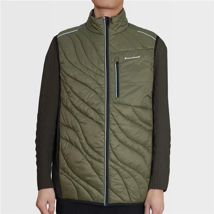 Тепловий високий жилет із розробленим стьобаним малюнком